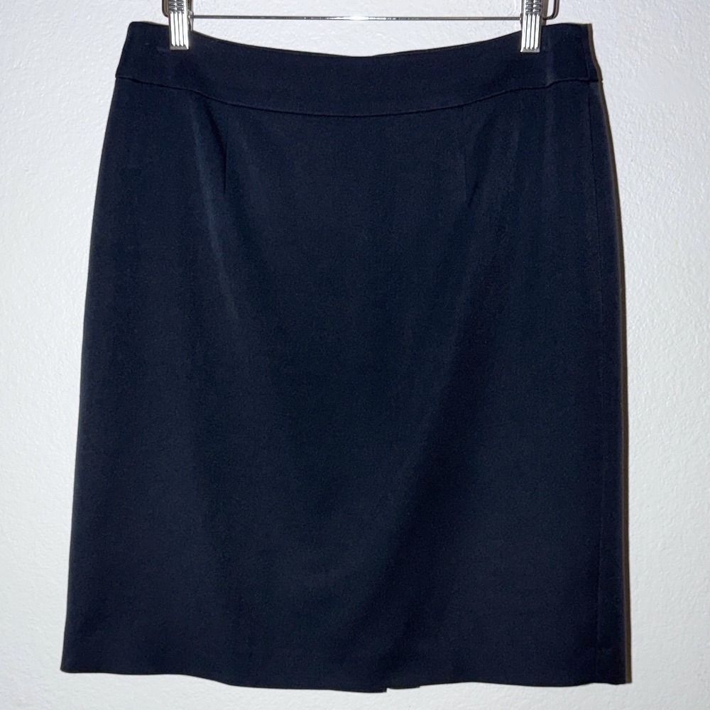 Alex Marie Navy Blue Pencil Skirt Size 10 Lined Knee Length Career Office Wear